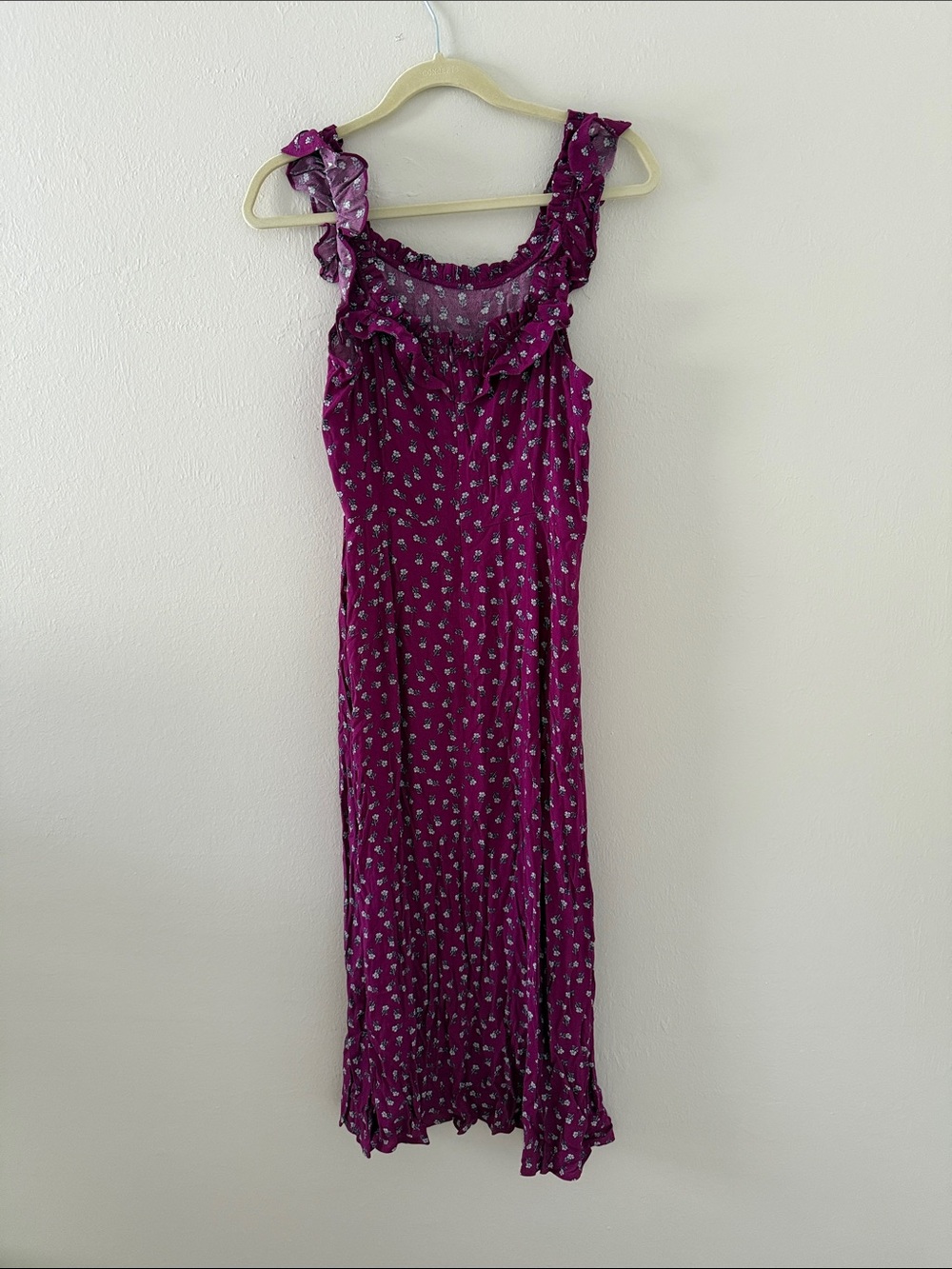 NWT 🌟 LOFT Ruffle Midi Dress - Picture 12 of 13